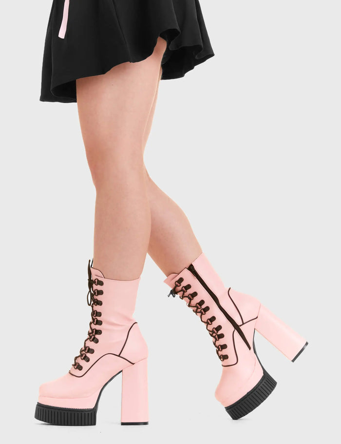 Lamoda Stargazer Creeper Platform Ankle Boots