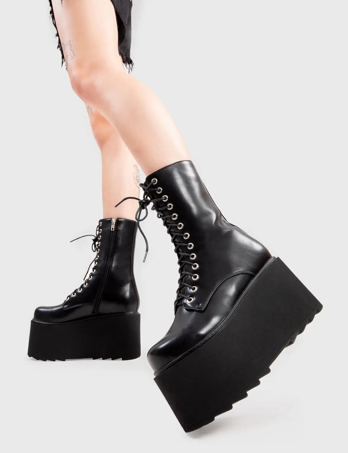 lamoda Steady Chunky Platform Ankle Boots
