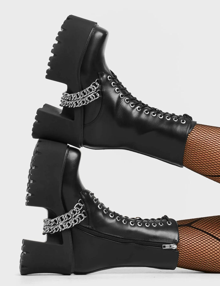 lamoda Step On It Chunky Platform Ankle Boots