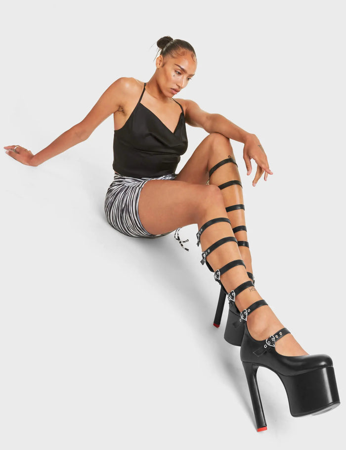 Lamoda Still Reigning Platform Knee High Boots
