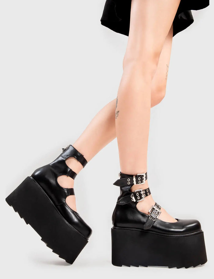 Lamoda Strapped In Chunky Platform Shoes
