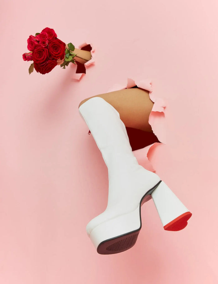 Lamoda Sweet Talker Platform Knee High Boots