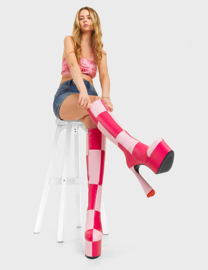 Lamoda Sweet Tooth Platform Knee High Boots
