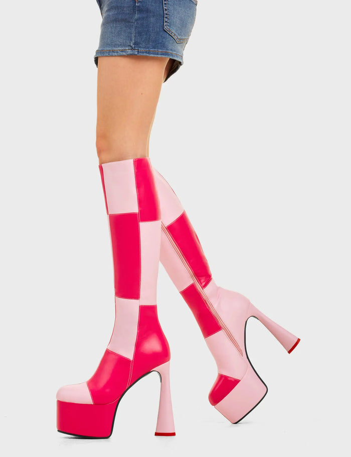 Lamoda Sweet Tooth Platform Knee High Boots