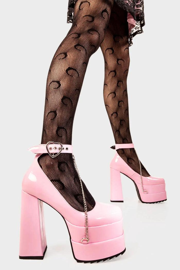 Lamoda Sweetheart Platform Heels