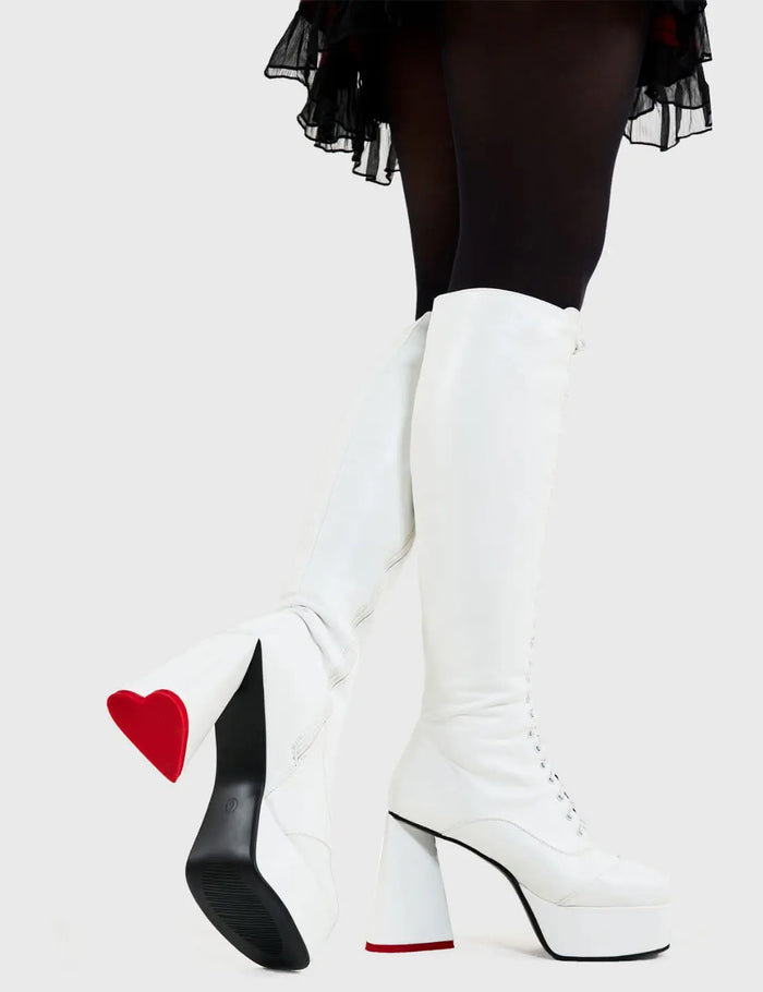 Lamoda Too Cute Platform Knee High Boots