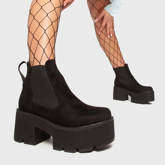 Lamoda Tough Love Chunky Platform Ankle Boots