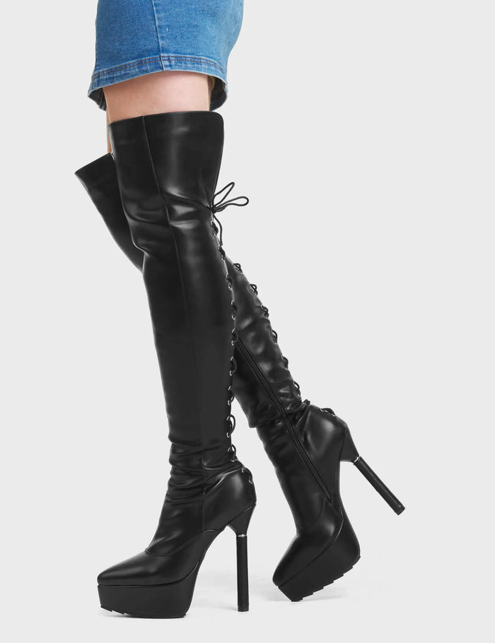 Lamoda Transmit Platform Thigh High Boots