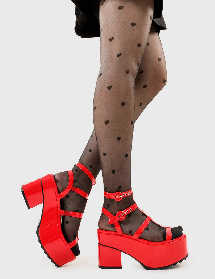 Lamoda Turquoise Breeze Chunky Platform Sandals