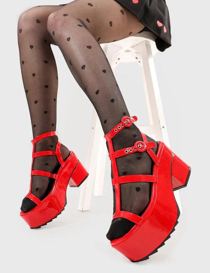 lamoda Turquoise Breeze Chunky Platform Sandals