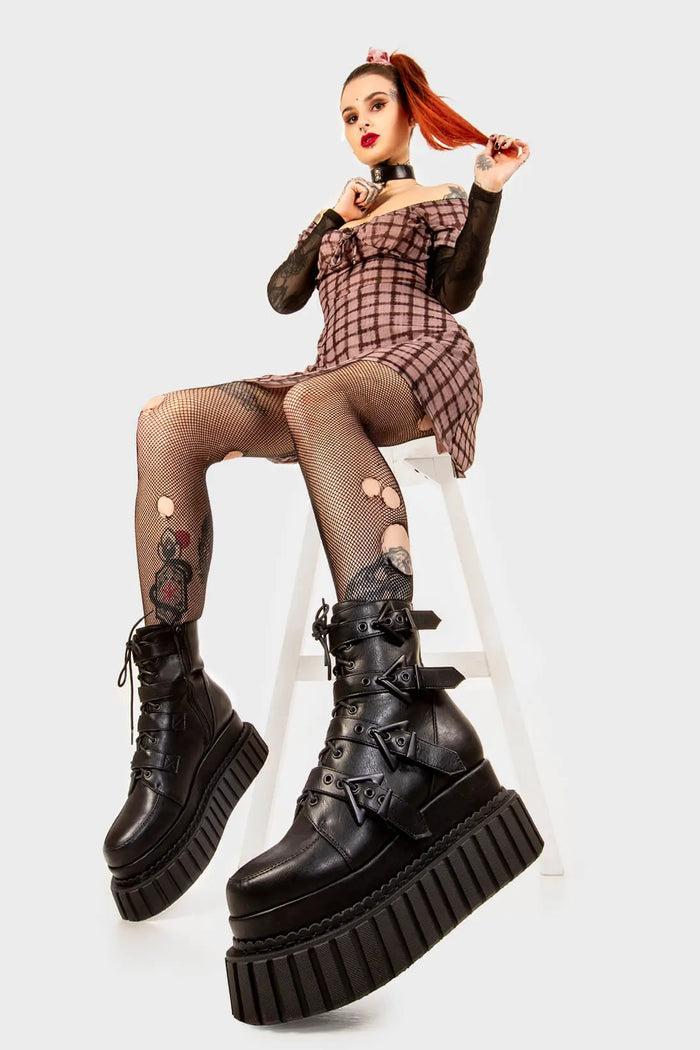 Lamoda Unstable Chunky Ankle Creeper Boots