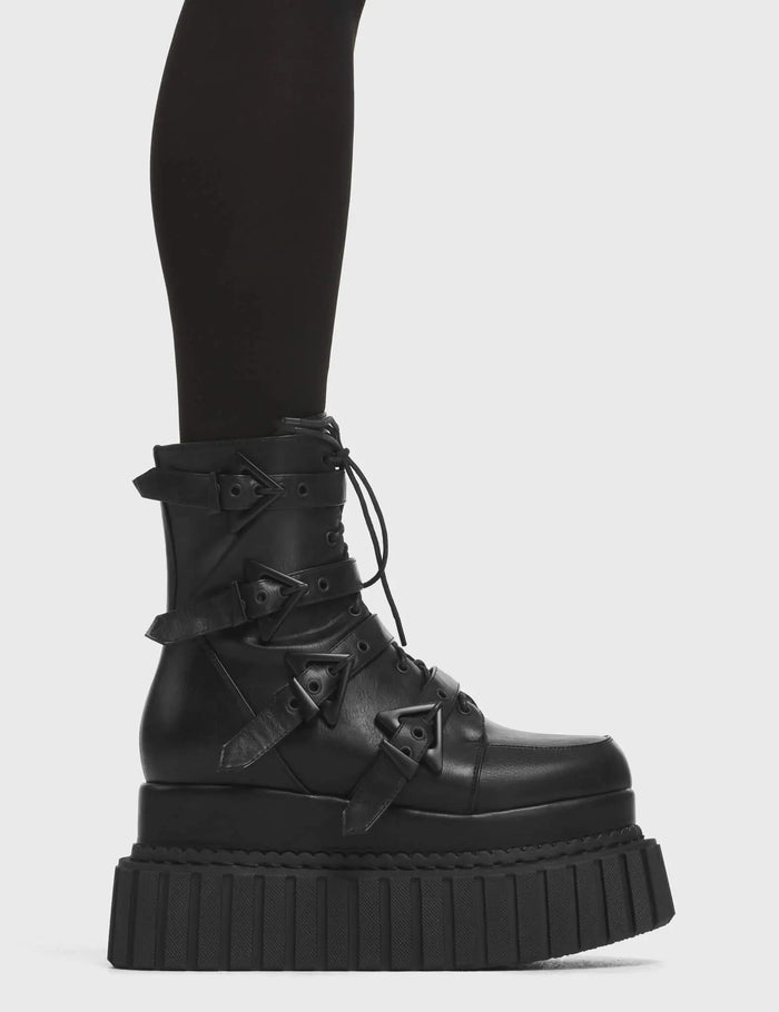 lamoda Unstable Chunky Ankle Creeper Boots