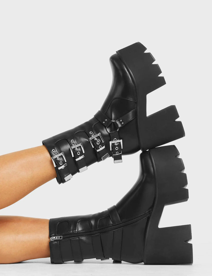 lamoda Vibetech Chunky Platform Ankle Boots
