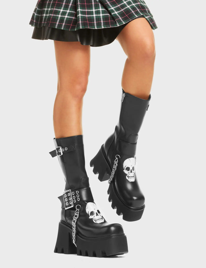 Lamoda Visions Chunky Platform Calf Boots