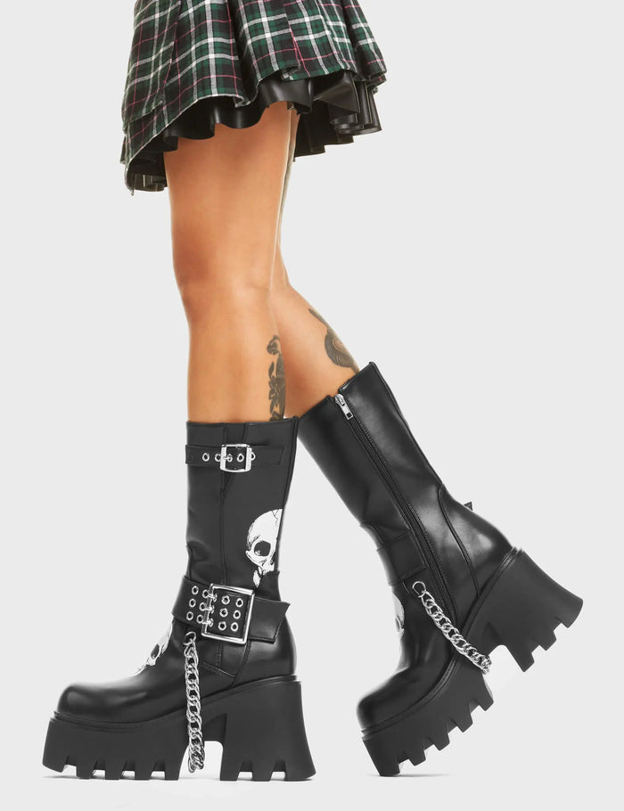 Lamoda Visions Chunky Platform Calf Boots
