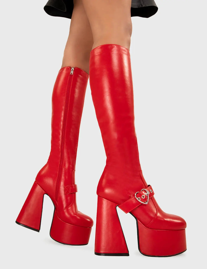 Lamoda Walk With Love Platform Knee High Boots