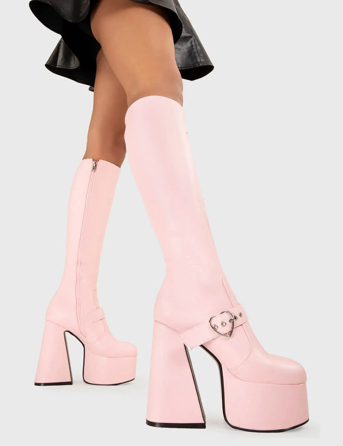 lamoda Walk With Love Platform Knee High Boots
