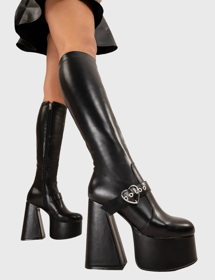lamoda Walk With Love Platform Knee High Boots