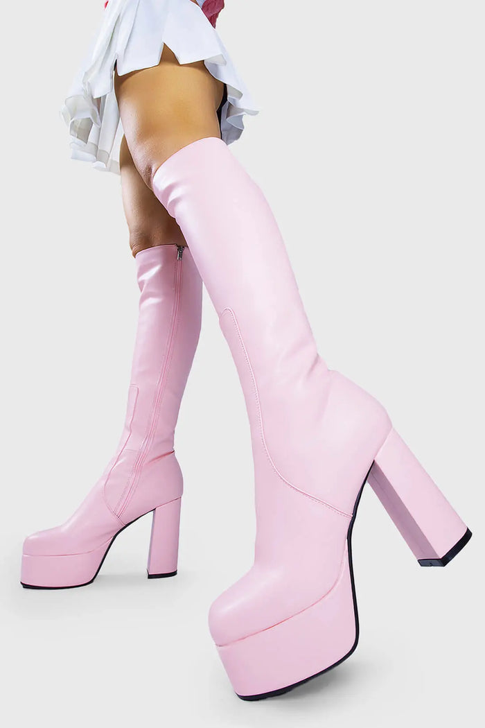 Lamoda Whatta Showdown Platform Knee High Boots