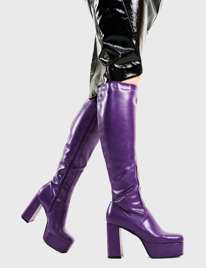 Lamoda Whatta Showdown Platform Knee High Boots