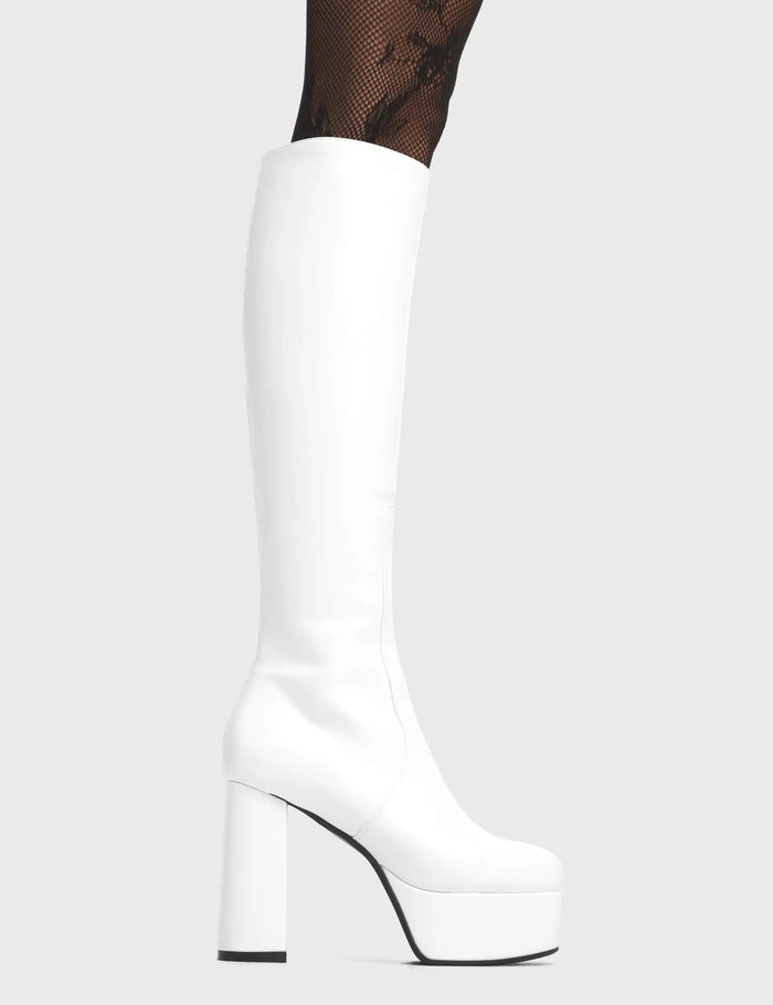lamoda Whatta Showdown Platform Knee High Boots