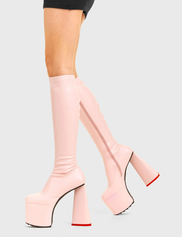 Lamoda Wild Child Platform Knee High Boots