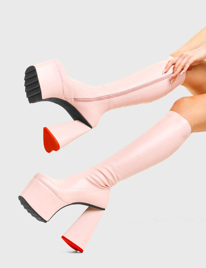 lamoda Wild Child Platform Knee High Boots