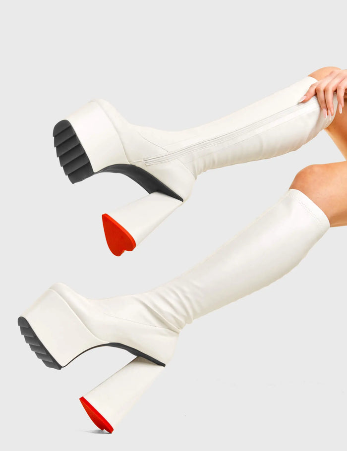 Lamoda Wild Child Platform Knee High Boots