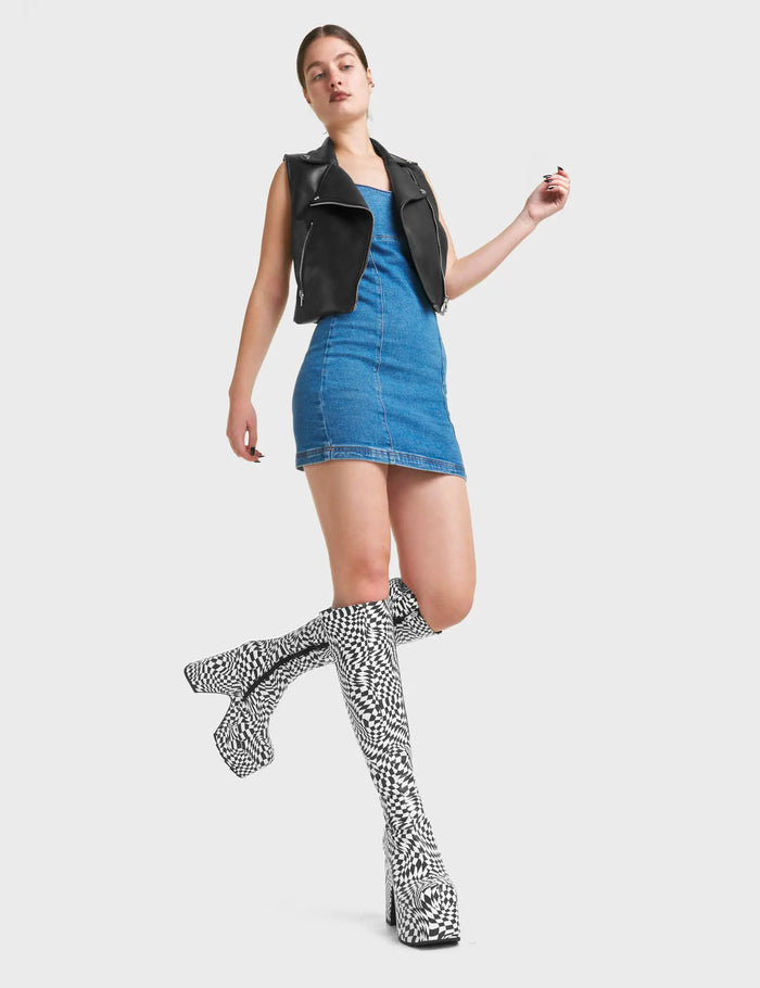 Lamoda Willpower Platform Knee High Boots