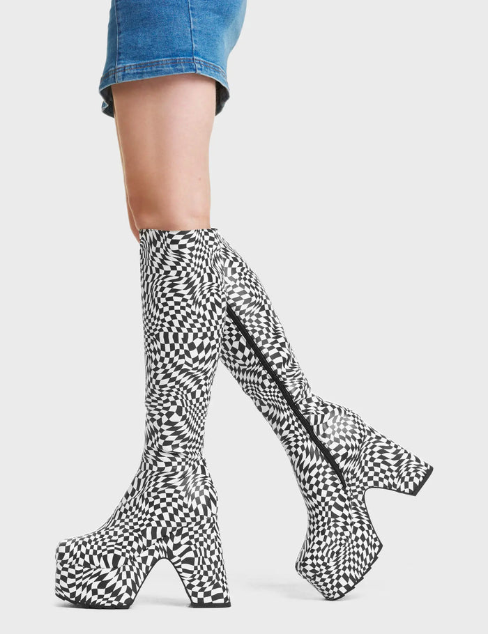 Lamoda Willpower Platform Knee High Boots