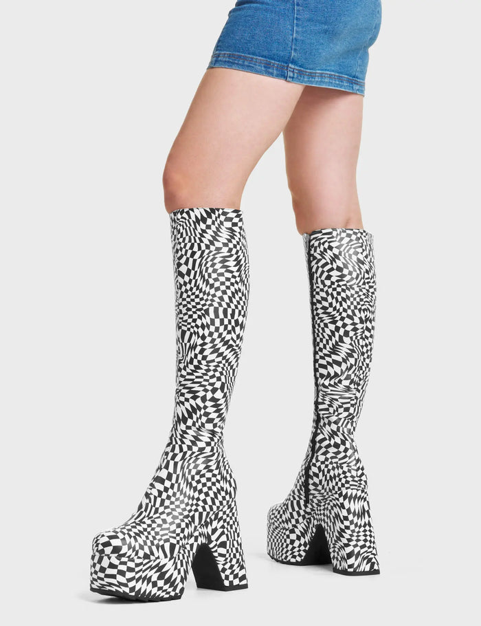 Lamoda Willpower Platform Knee High Boots
