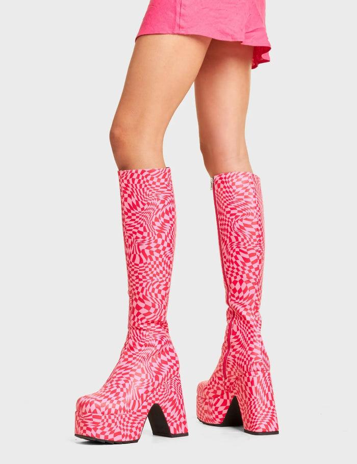 Lamoda Willpower Platform Knee High Boots