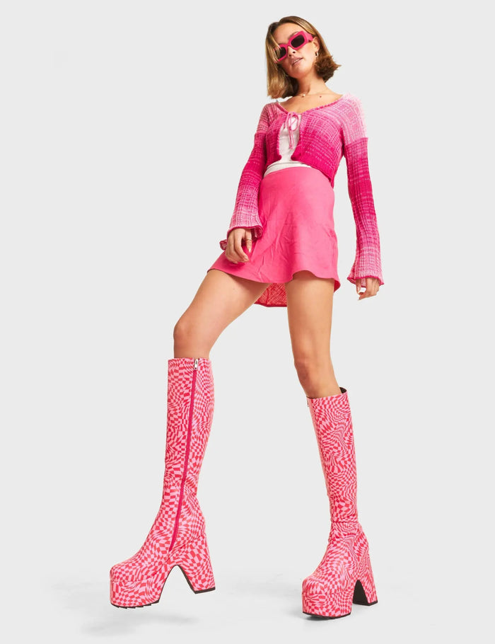 Lamoda Willpower Platform Knee High Boots