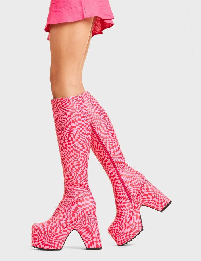 Lamoda Willpower Platform Knee High Boots