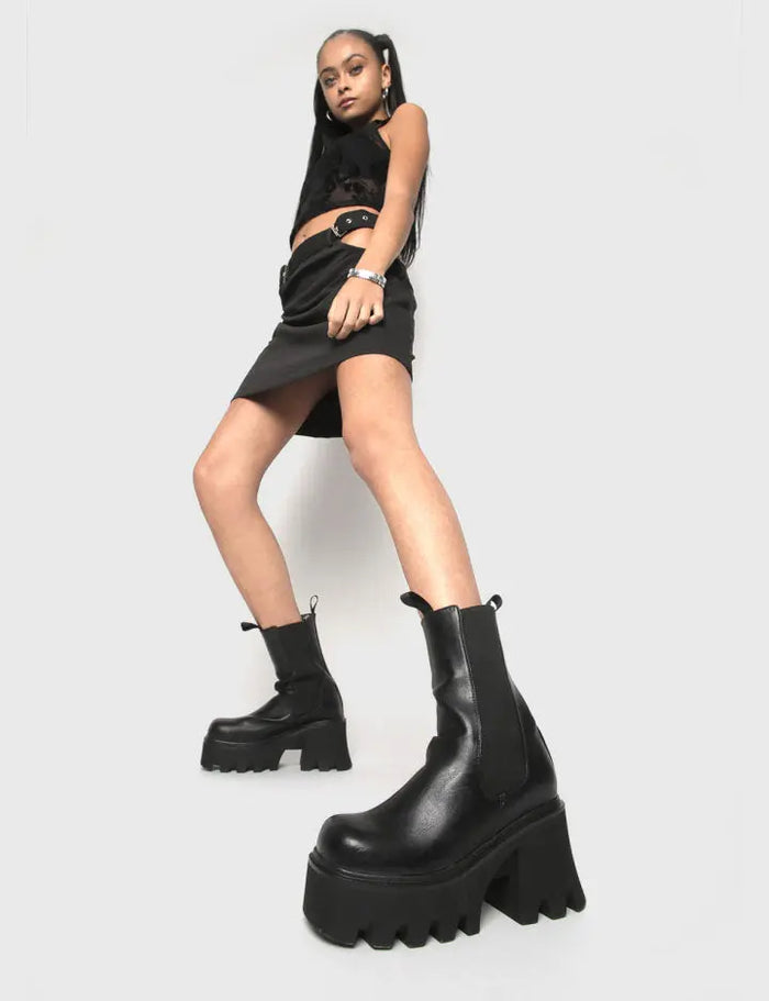 Lamoda Wipe Out Chunky Platform Ankle Boots