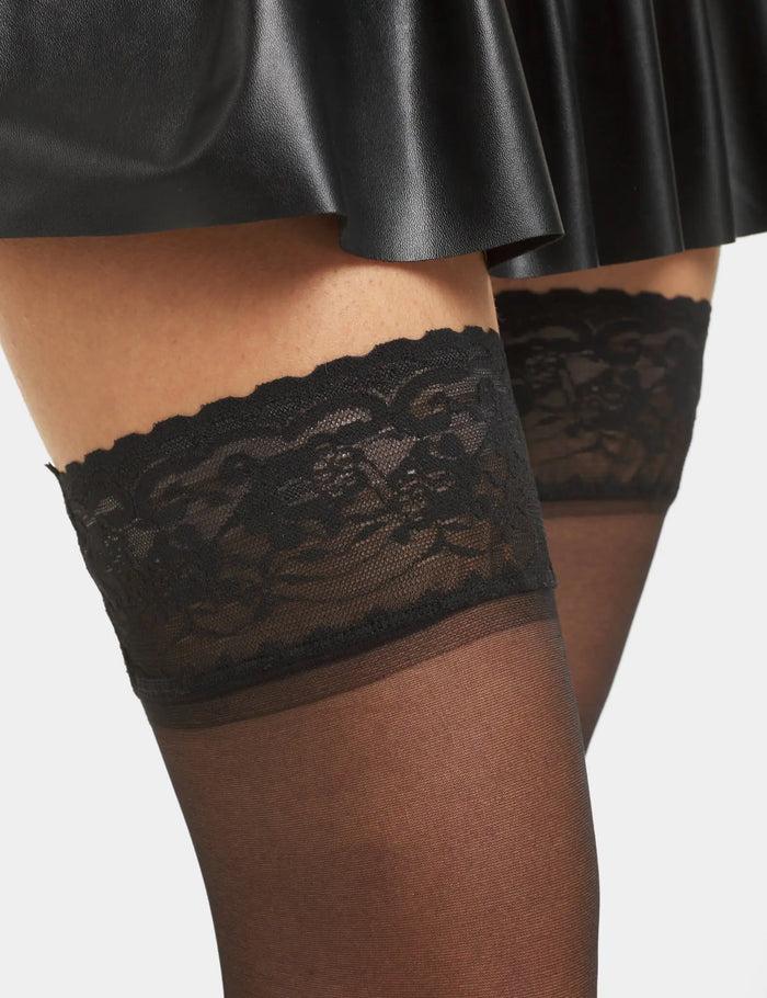 Lamoda Work It Thigh High Sheer Tights