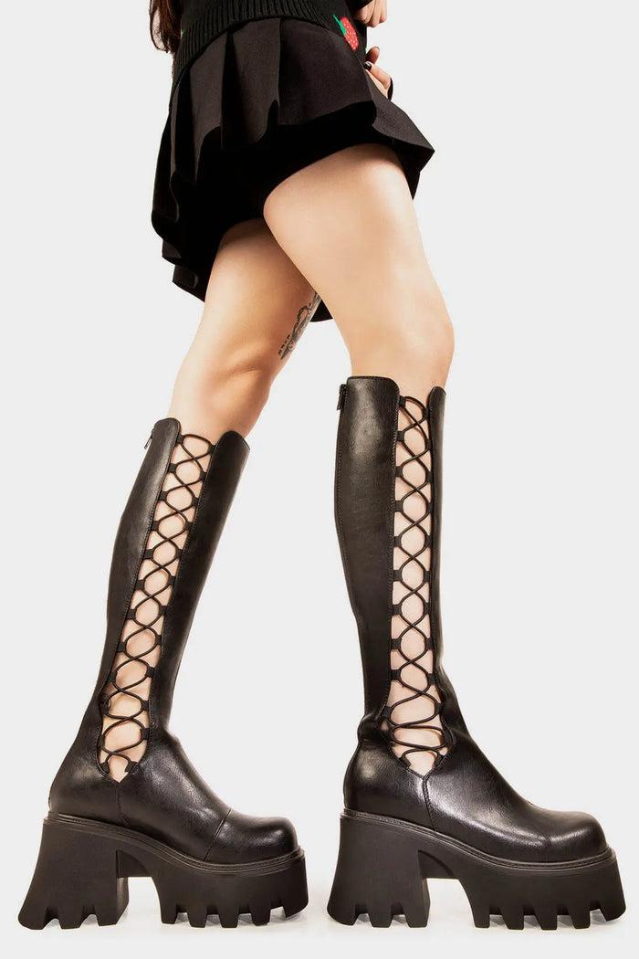 Lamoda MIsery Business Chunky Platform Knee High Boots