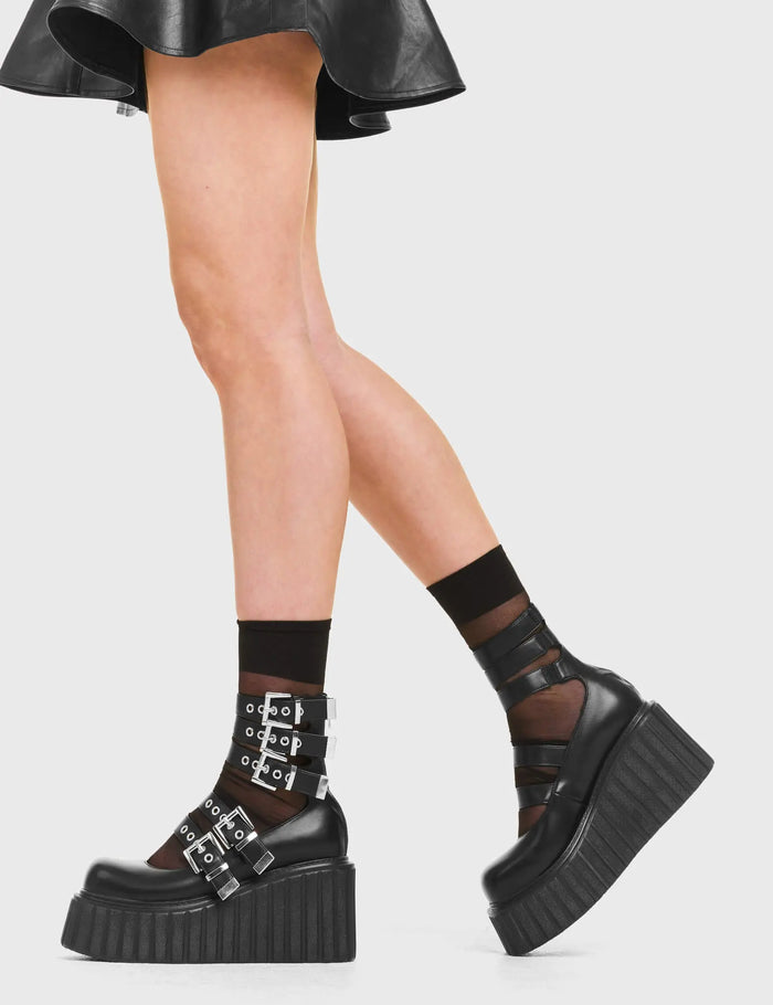 Lamoda Under The Influence Chunky Platform Creeper Shoes