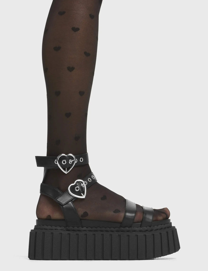 lamoda Walkin' On Sunshine Chunky Platform Creeper Sandals