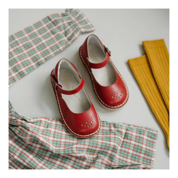 L'amour Antonia Perforated Classic Leather Mary Jane