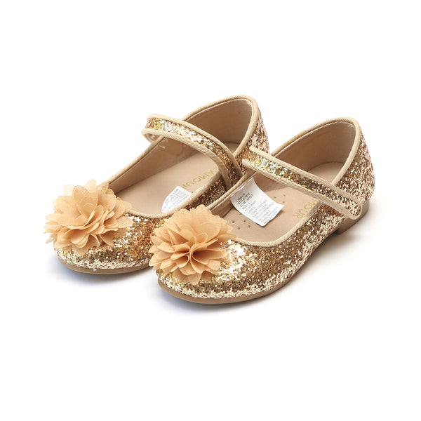 L'amour Alice Glitter Flower Flat