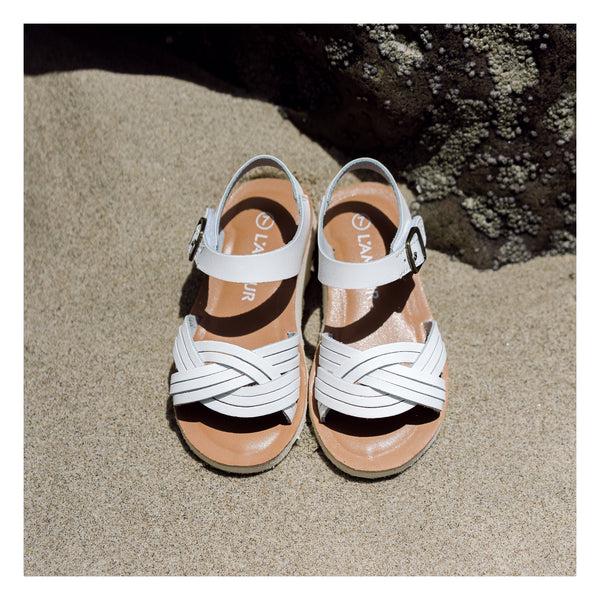 L'amour Athena Braided Sandal