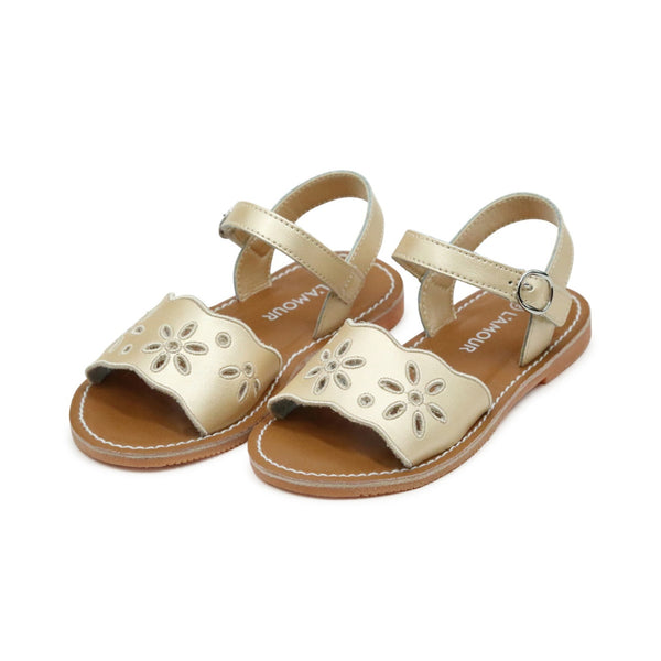 l'amour Augusta Embroidered Sandal