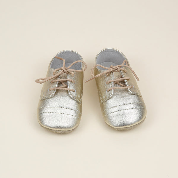 L'amour Bailey Leather Derby Crib Shoe (Infant)