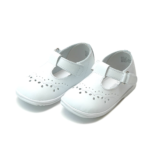 l'amour Birdie Leather T-Strap Mary Jane (Baby)