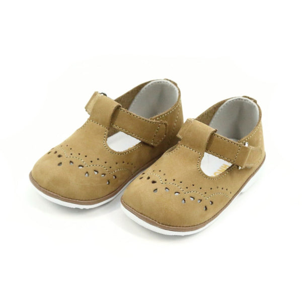 l'amour Birdie Nubuck Leather T-Strap Mary Jane