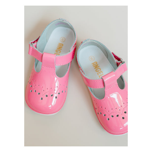 L'amour Birdie Patent T-Strap Mary Jane (Baby)