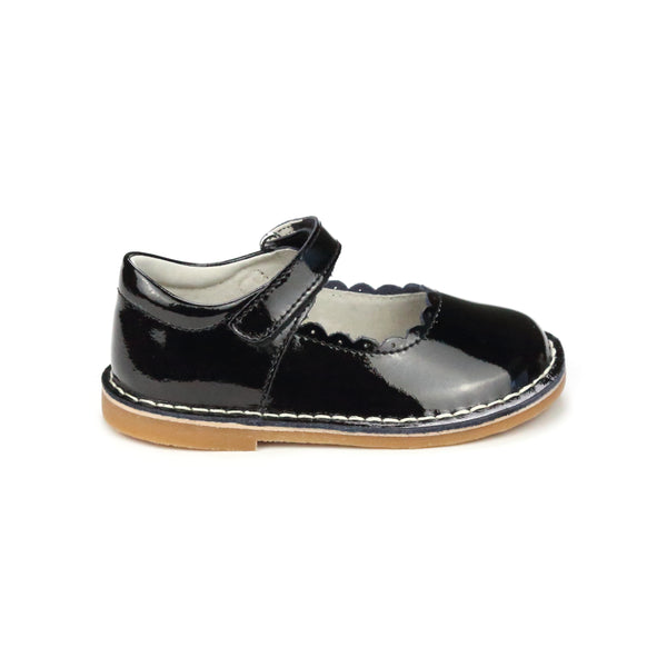 L'amour Caitlin Scalloped Patent Mary Jane