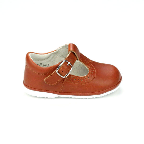 L'amour Gemma Leather T-Strap Mary Jane (Baby)