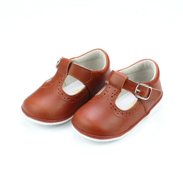 l'amour Gemma Leather T-Strap Mary Jane (Baby)